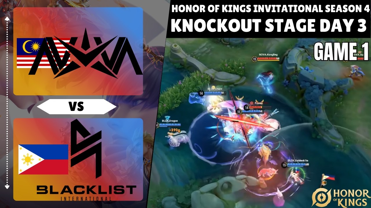 🇲🇾 Nova Esports vs Blacklist International 🇵🇭 | GAME 1 | HIGHLIGHTS | KSI4 | Knockout Stage Day 3
