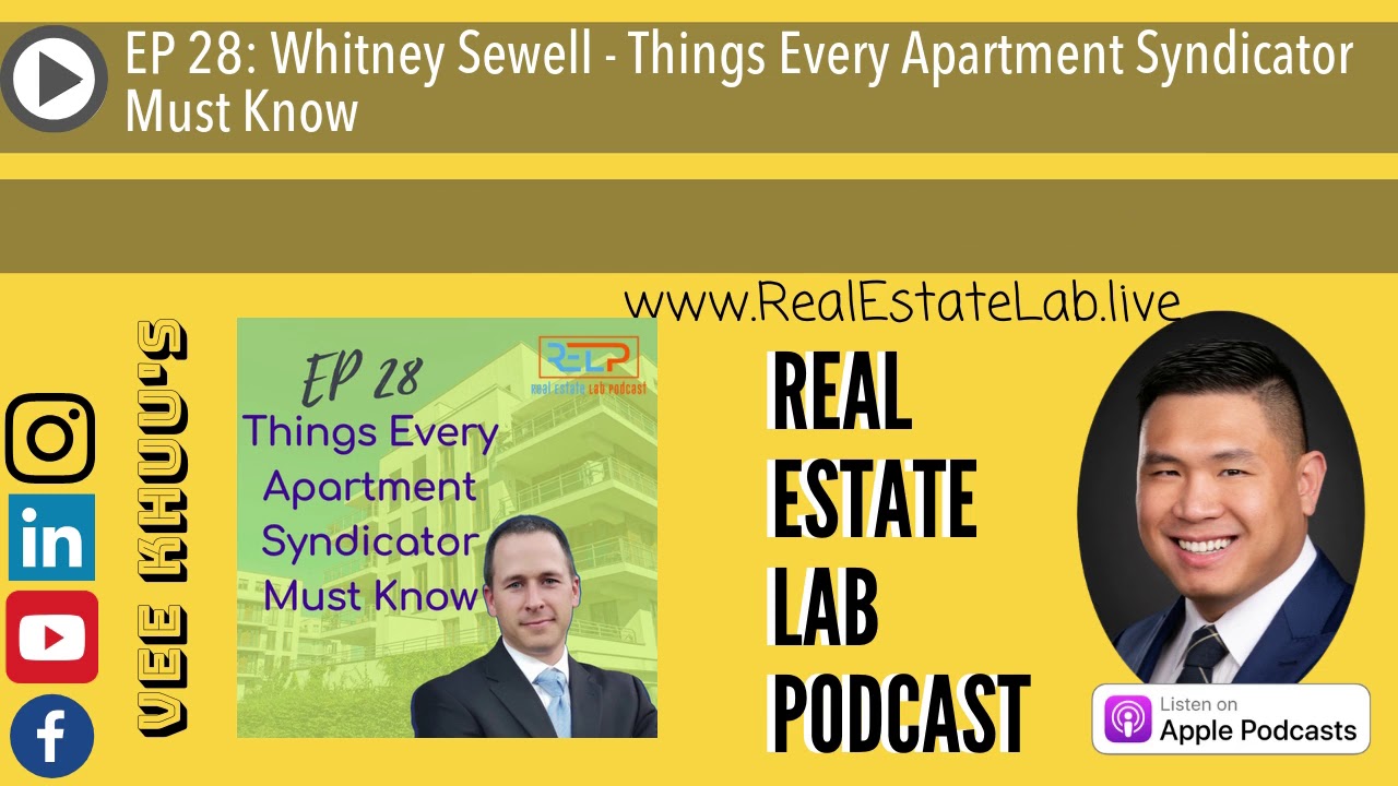 EP 28: Whitney Sewell - Things Every Apartment Syndicator Must Know