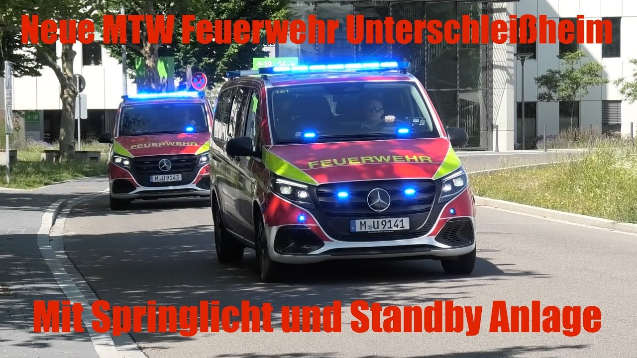 Neue MTWs der Feuerwehr Unterschleißheim mit [Springlicht] und [Standby] Anlage