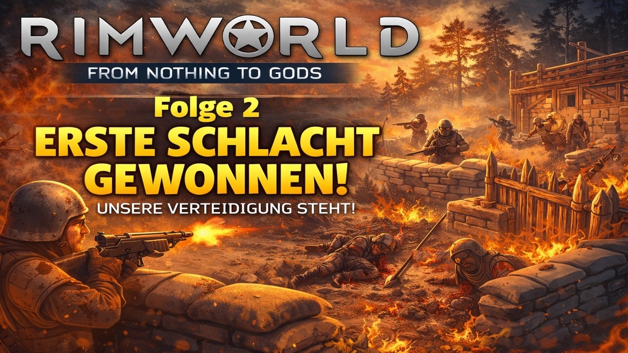 RimWorld #2 – Erste Schlacht gewonnen (From Nothing to Gods)