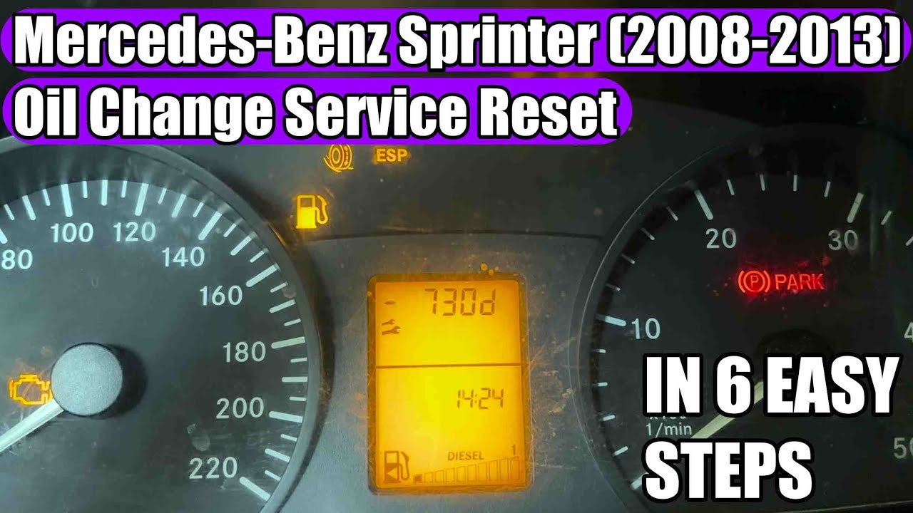 Mercedes-Benz / Dodge Sprinter / Vito (2008-2013) - Service light reset (Oil change service reset)