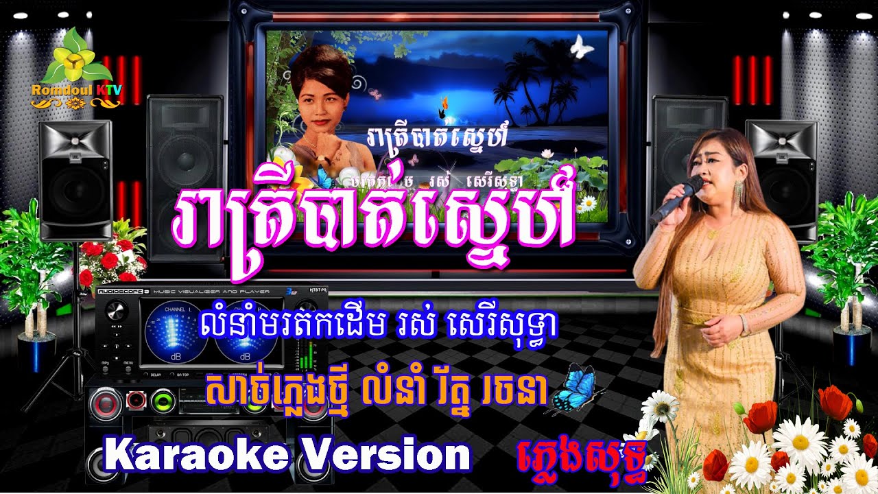 រាត្រីបាត់ស្នេហ៍ ភ្លេងសុទ្ធ សាច់ភ្លេងថ្មី - Reatrey Bat Sne Pleng Sot - Romdoul KTV