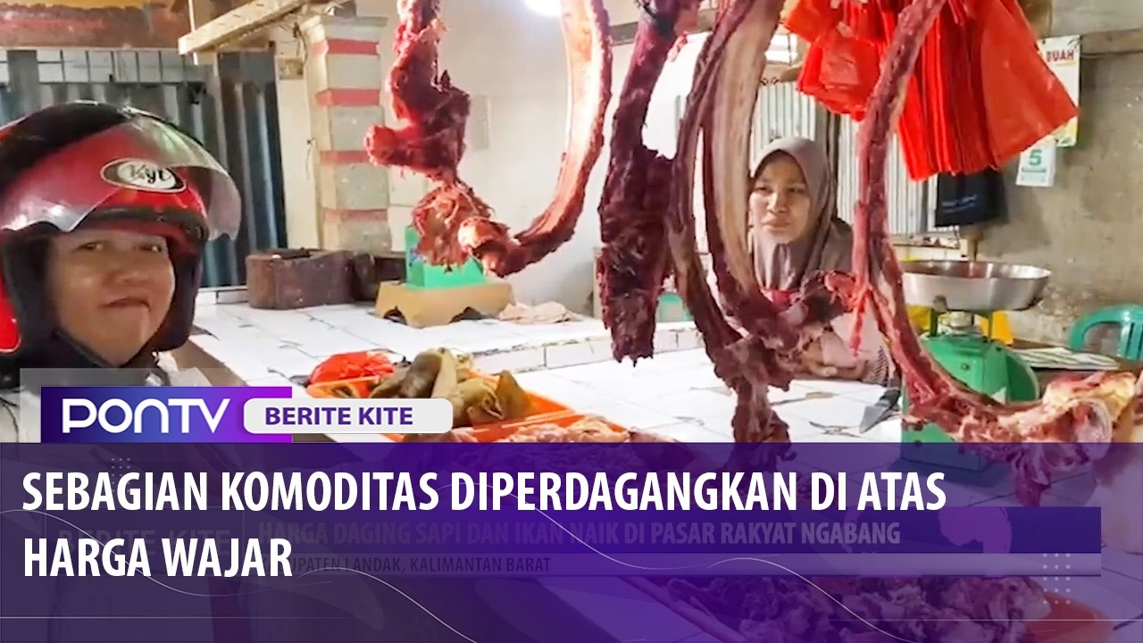 Harga Daging Sapi dan Ikan Naik di Pasar Rakyat Ngabang