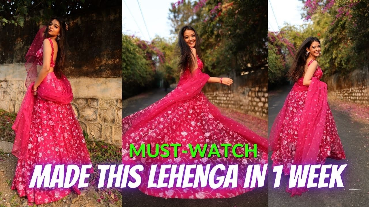Outfit from scratch | Made a gorgeous LEHENGA in 1 week