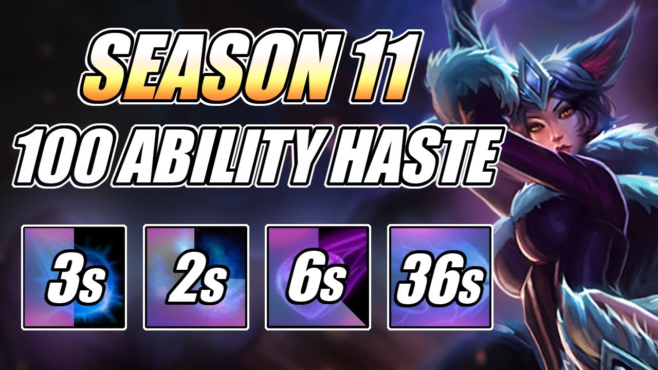 100 ABILITY HASTE SEASON 11 AHRI BUILD Full Gameplay ~ Rank 1 Ahri LegitKorea
