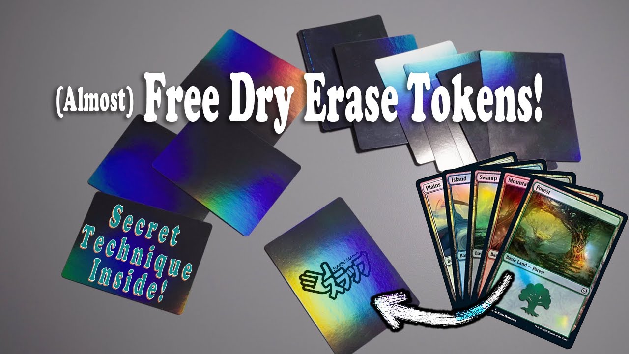 Turn Junk Foil Cards into Blank MTG Tokens (Dry Erase DIY)