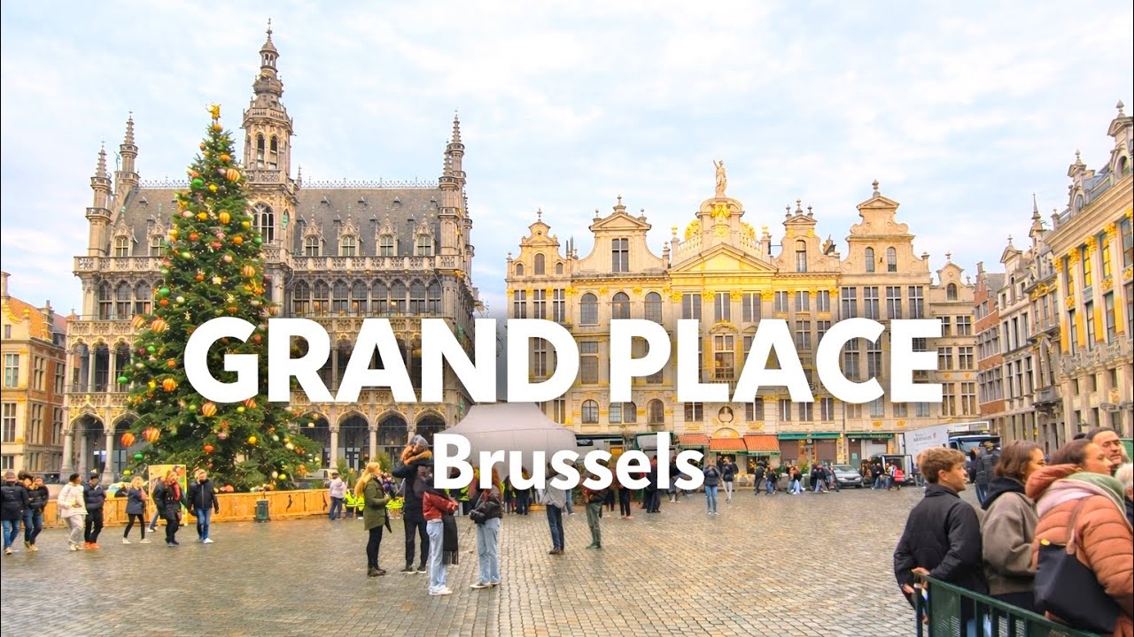 Grand Place Brussels | Relaxing Winter Walk