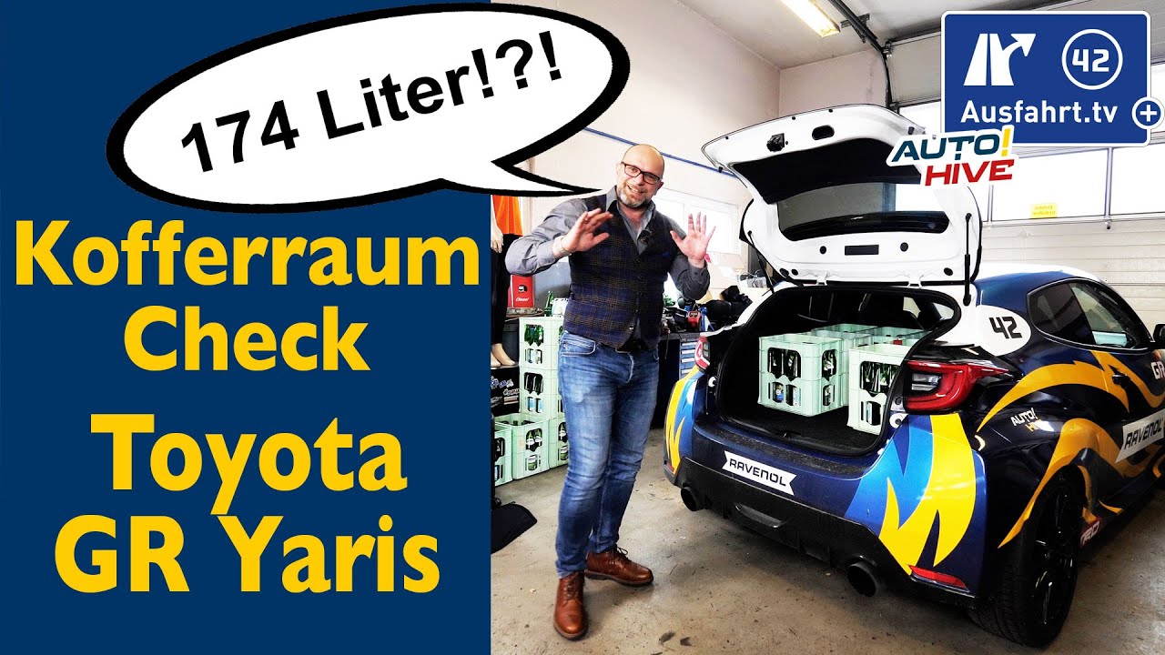 E32: Kofferraum-Check: Toyota GR Yaris - was passt in den Kofferraum? Fahrrad? Leiter? Koffer?