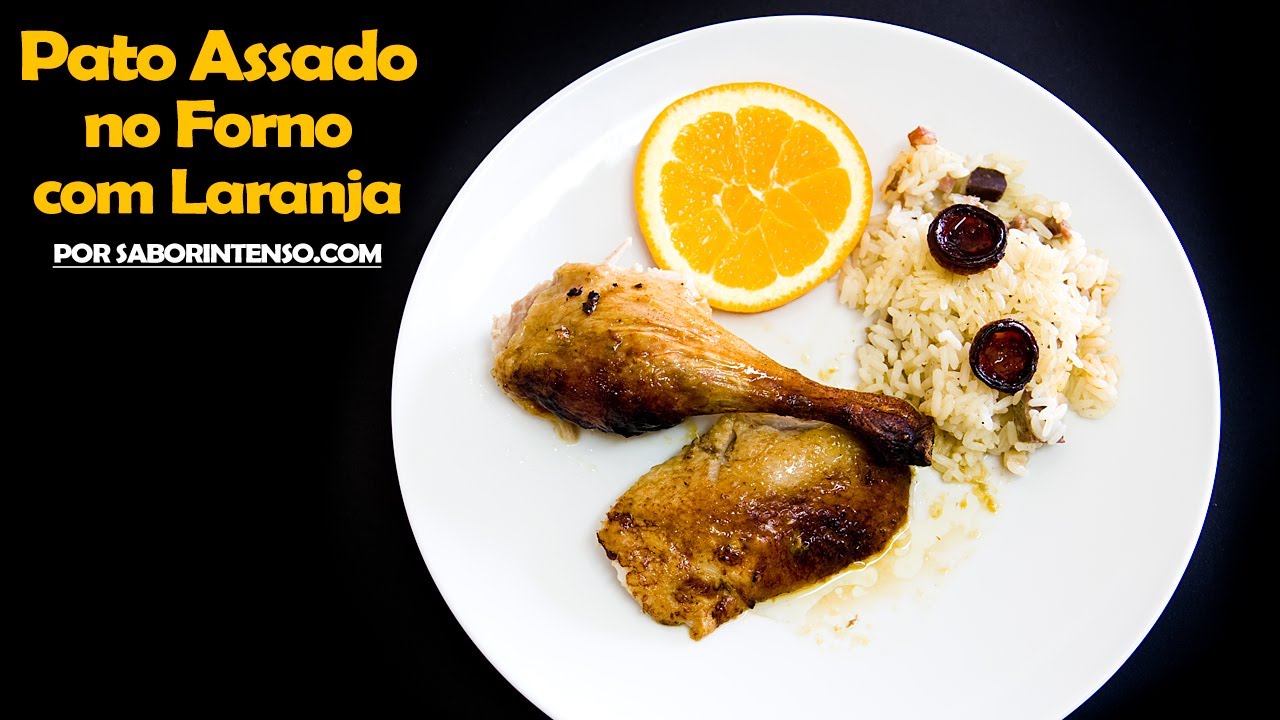 Pato Assado no Forno com Laranja