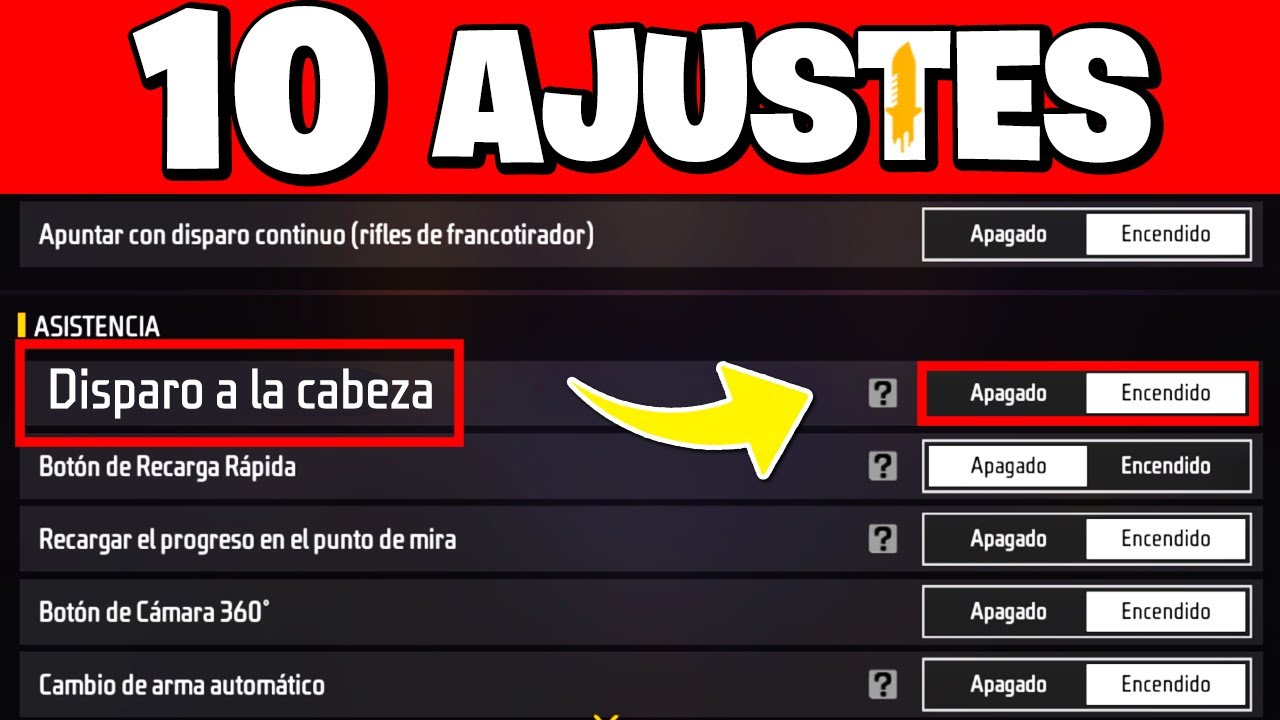 10 PODEROSAS configuraciones de Free Fire UTILIZADAS por JUGADORES PROFESIONALES en 2025