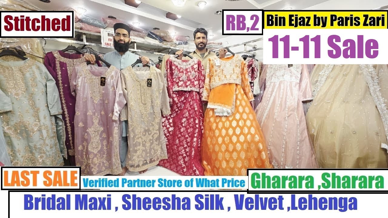 11-11 Sale Stitched Bridal Maxi 2026 ,Designs | Sheesha Silk , Velvet ,Gharara , Party Suits | Fancy