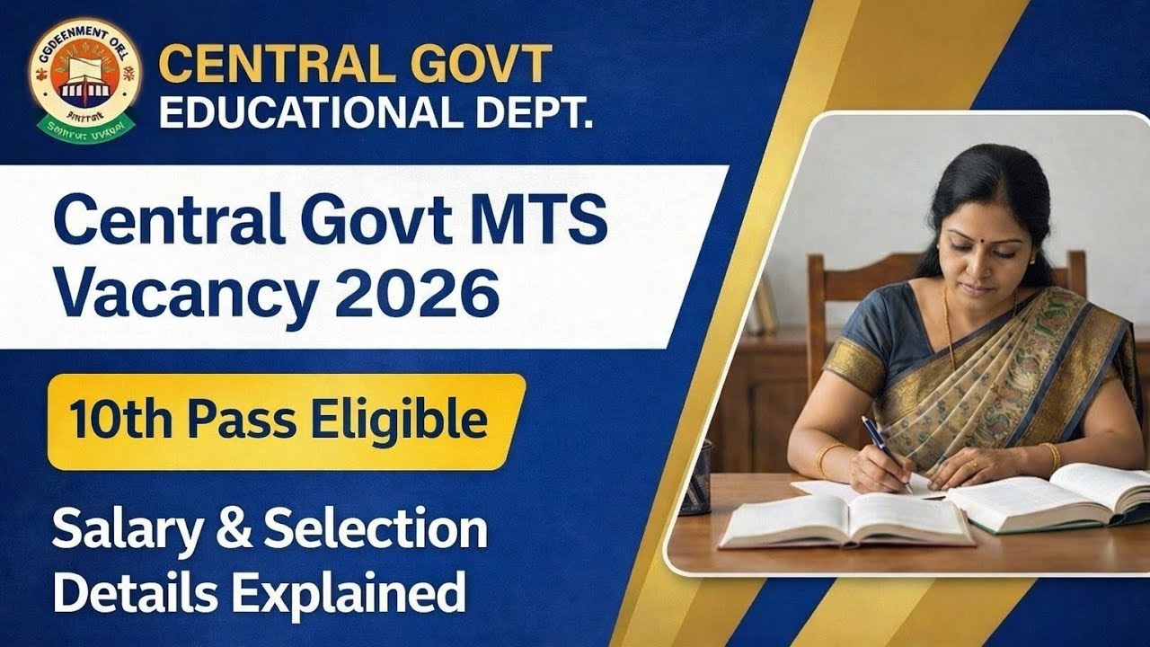 10Th Pass కి Mts Central Govt Job | Salary 35k | Mts Jobs Telugu | By Ganesh