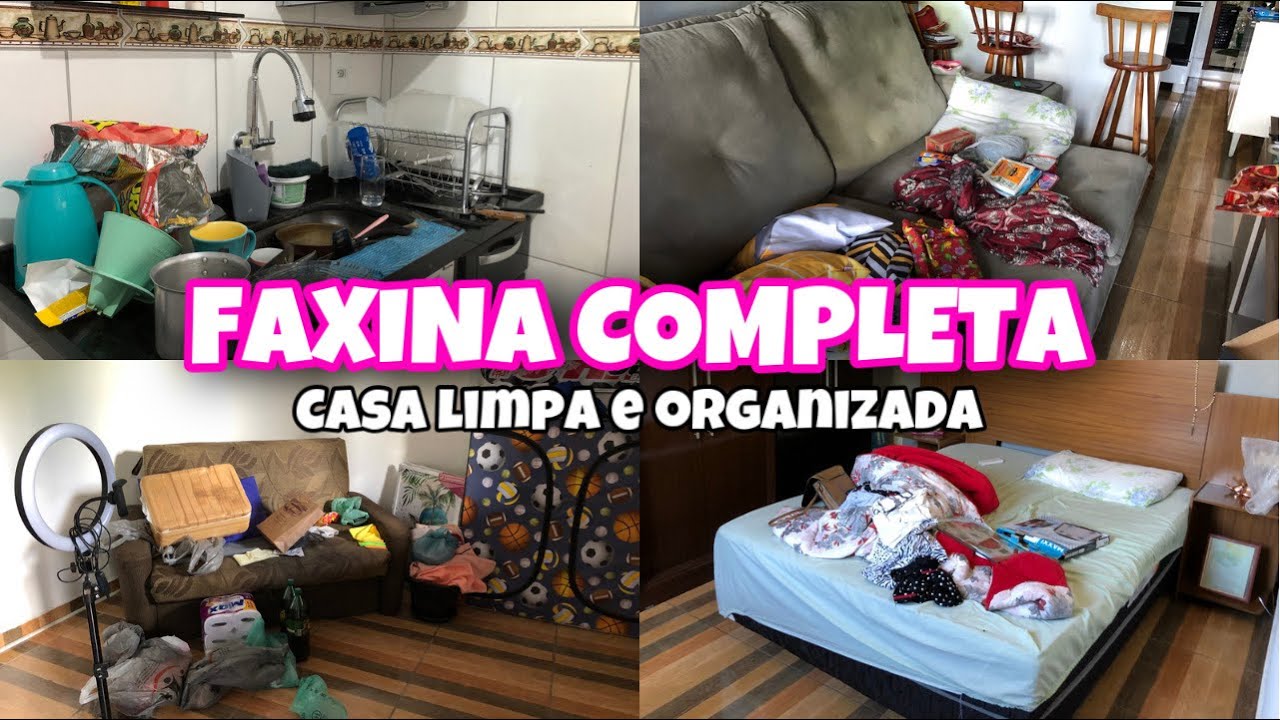 FAXINA COMPLETA/ casa limpa e organizada/ tudo no lugar