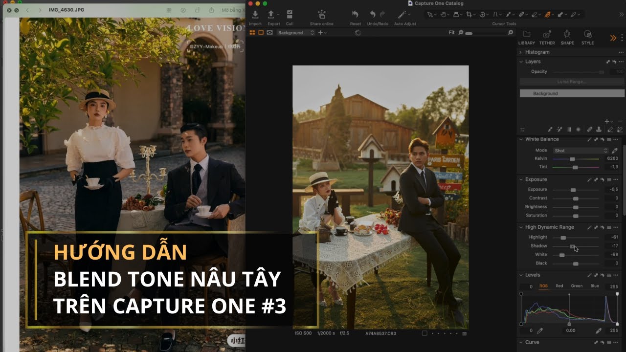 Hướng Dẫn Blend Tone Nâu Tây Trên Capture One | Tizino Academy