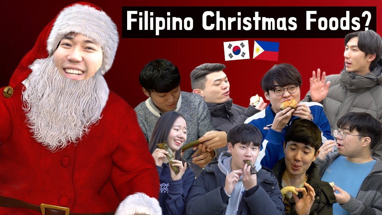 Ang reaksyon ng mga Koreano sa Christmas Foods ng mga Pilipino!?