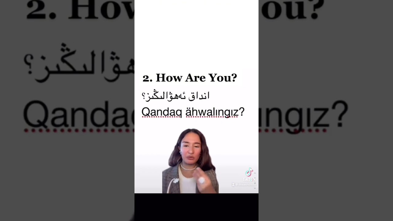 Uyghur Language School Lesson-1: Three Greetings 👋 #uyghurculture #languagelearning