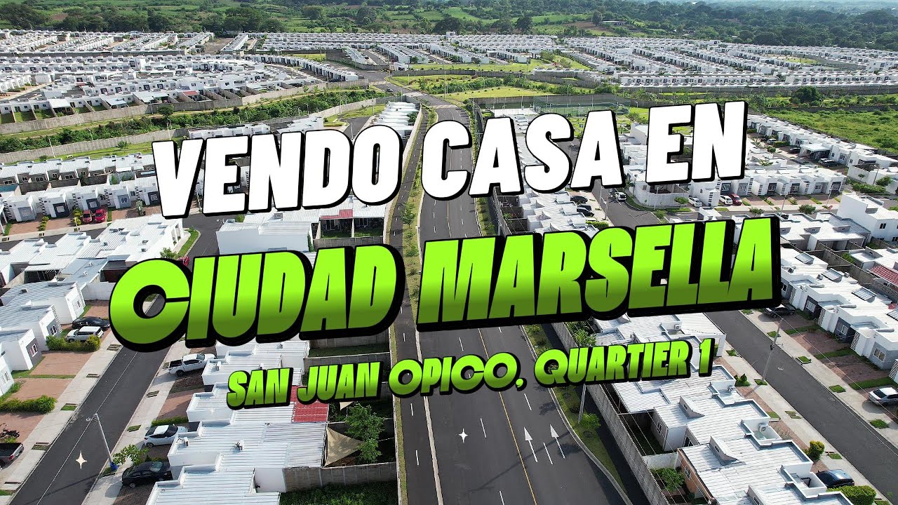 CASA EN VENTA CIUDAD MARSELLA, QUARTIER 1, EL SALVADOR