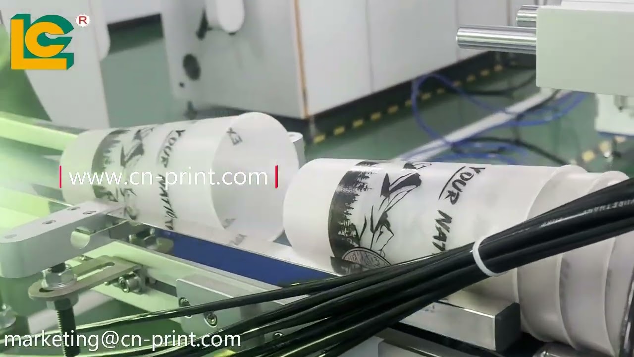 120AL plastic cup one color automatic UV screen printing machine
