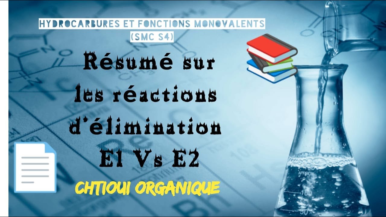Résumé sur les réactions d'élimination E1 et E2