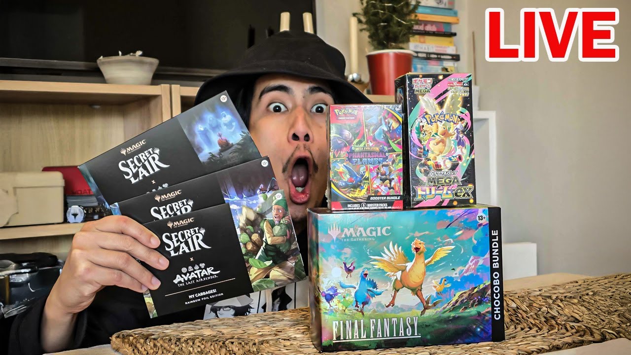 Opening MTG and Pokemon Sealed Boxes before Xmas! | LIVE