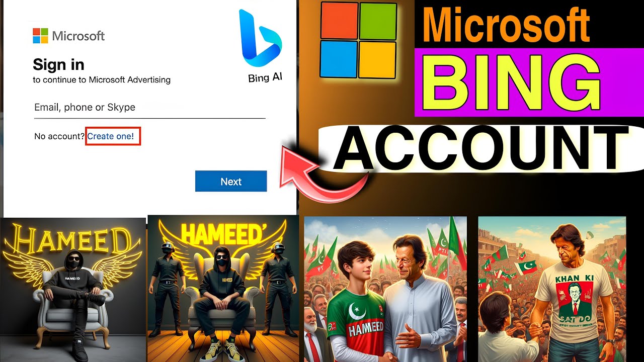 How To Create Microsoft Account |Microsoft Bing Image Creator Ka Account Kaise Banaye/Bing Ai Signup