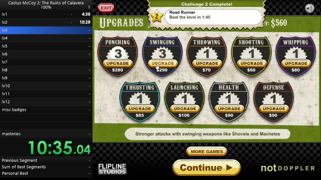 Cactus McCoy 2 - 100% speedrun (5:52:11, old WR)