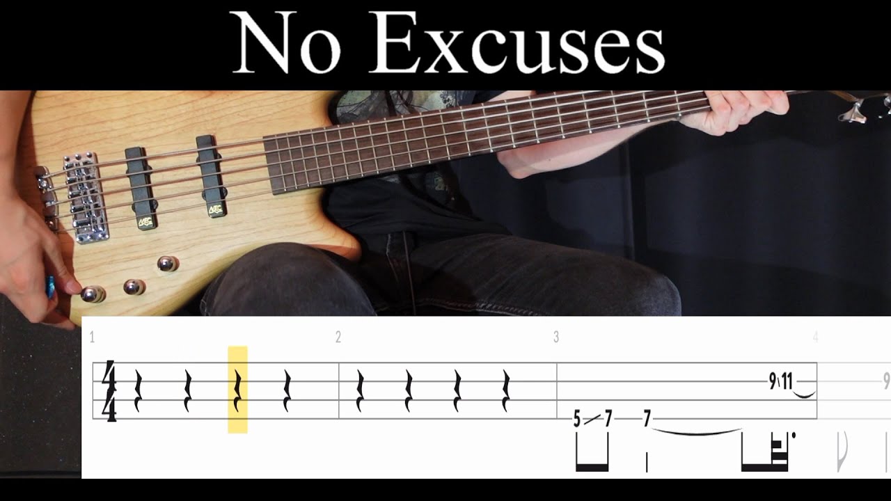 No Excuses (Alice in Chains) - Bass Cover (With Tabs) by Leo Düzey