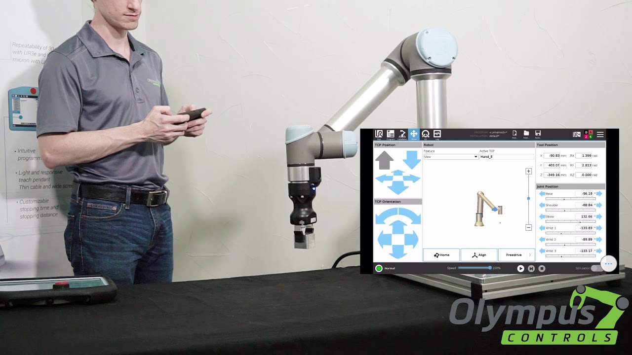 Controlling Universal Robots with your phone
