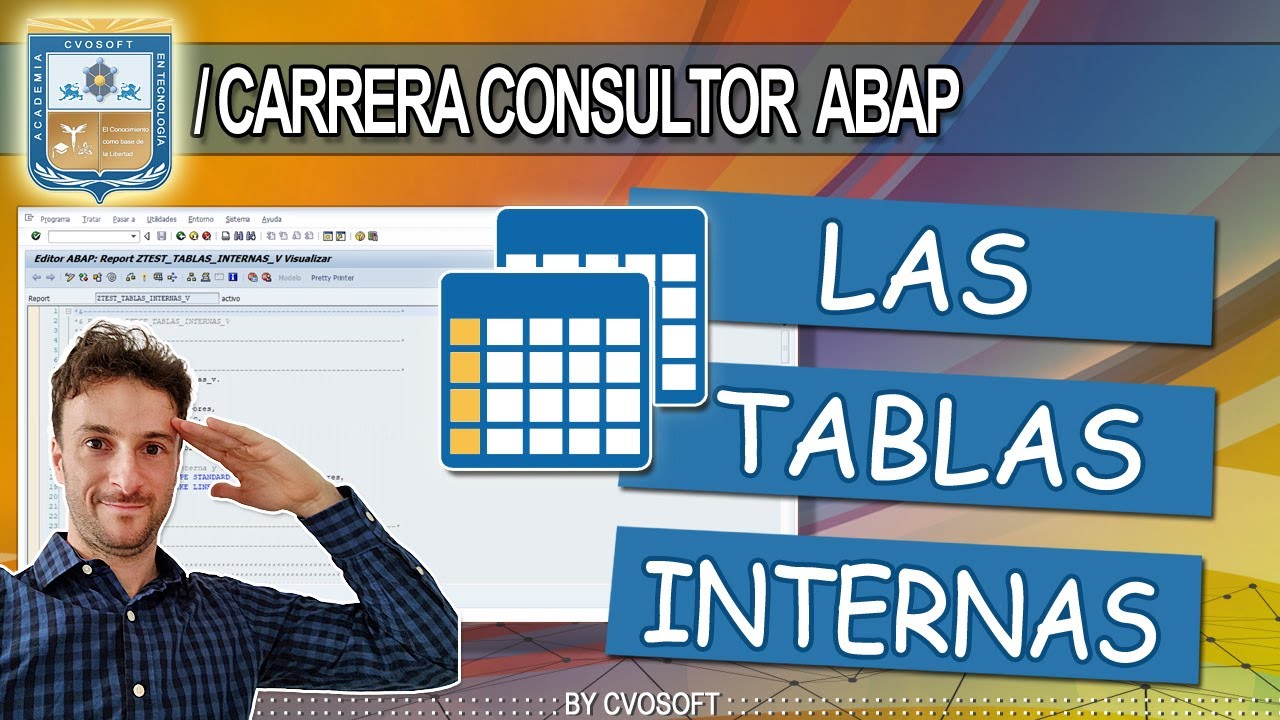 🎓ABAP 2025 ►La Gestión de Tablas Internas con ABAP | CVOSOFT