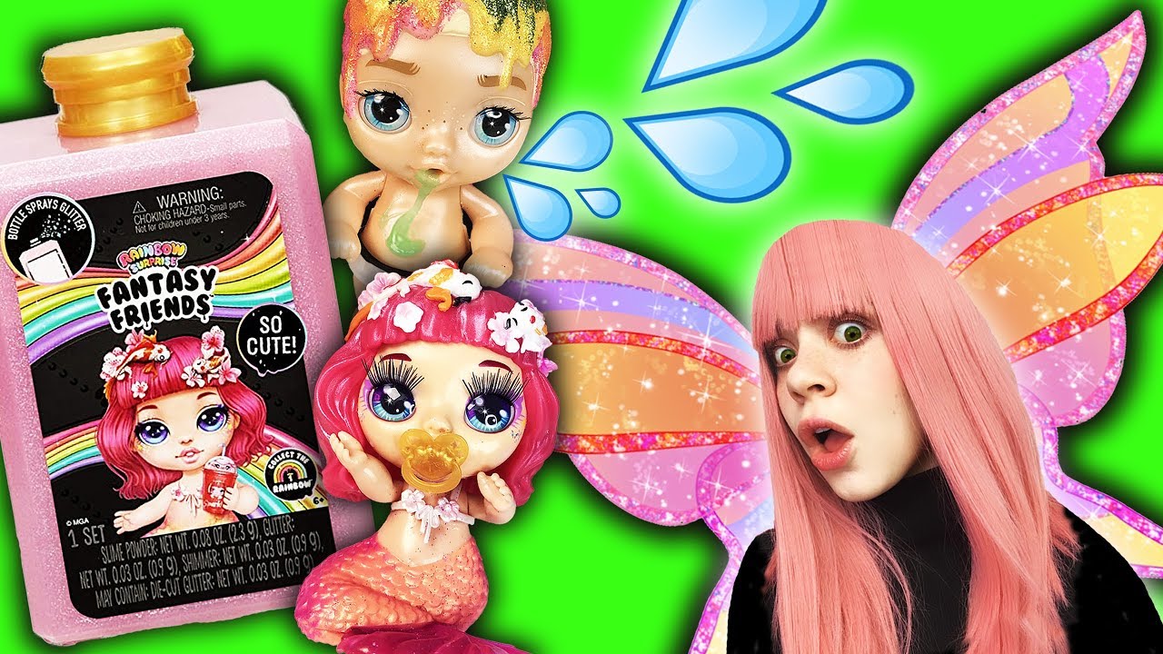 LALECZKI KT&Oacute;RE PLUJĄ SLIME!  💦😱 POOPSIE FANTASY FRIENDS od RAINBOW SURRPISE 🌈