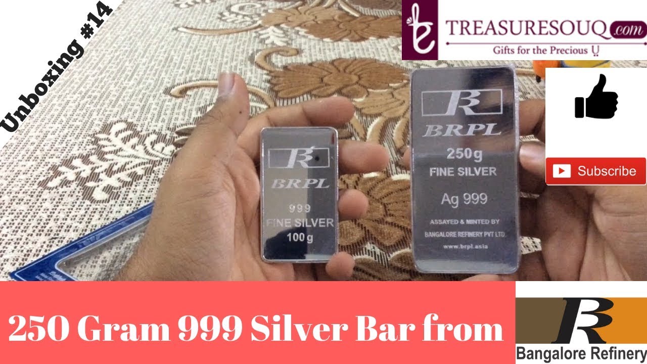 250 Gram BRPL Silver Bar Unboxing (India 2017) | Indian Bullionaire