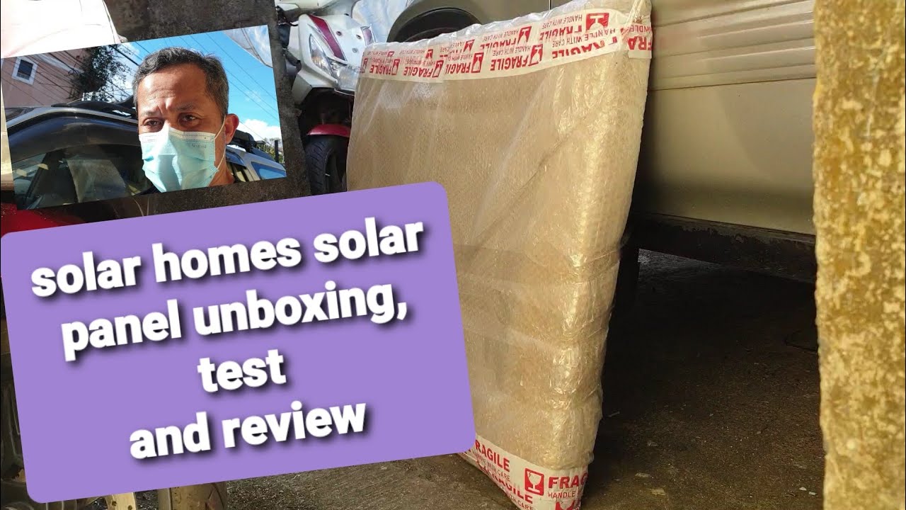 100w solarhomes solar panel unboxing, test, peak harvest and review