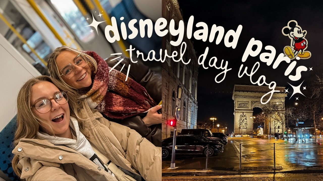 DISNEYLAND PARIS TRAVEL DAY VLOG ✈️🇫🇷✨ | Doing my Nails & Getting the Train, Plane & Metro