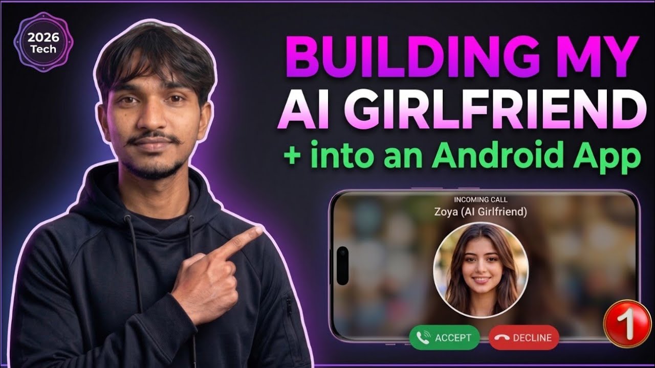 Build my AI Girlfriend Zoya into an Android App (Full setup by Google AI Studio)