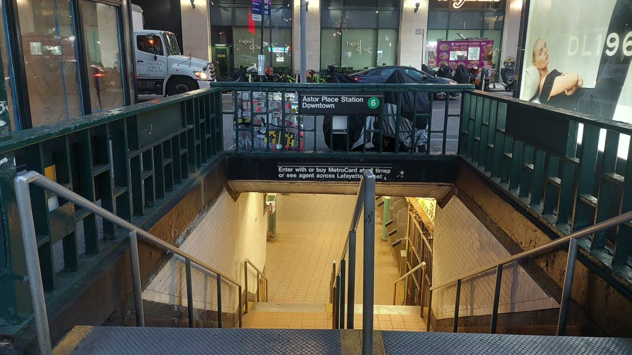 MTA NYC Subway: R62A (6) LCL / R142/A (4) (5) EXP Trains + A Tour of the Astor Place Station 