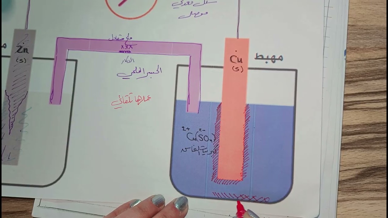 المحاضرة ال3 #خلية دانيال#كيمياء_السادس_العلمي #سادسيون #الالكهروكيميائية#الفصل الرابع
