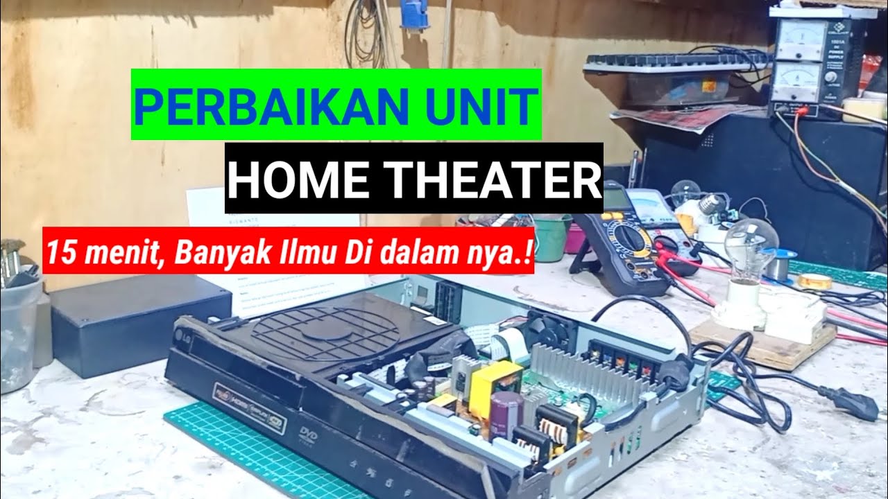 MUDAH SEKALI‼️ perbaiki home theater, kerusakan bagian power switching.