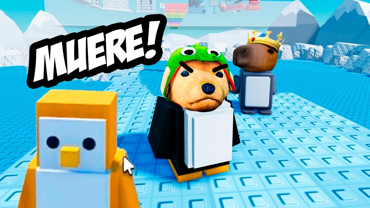 PELEAS ÉPICAS de PINGUINOS en ROBLOX 💀
