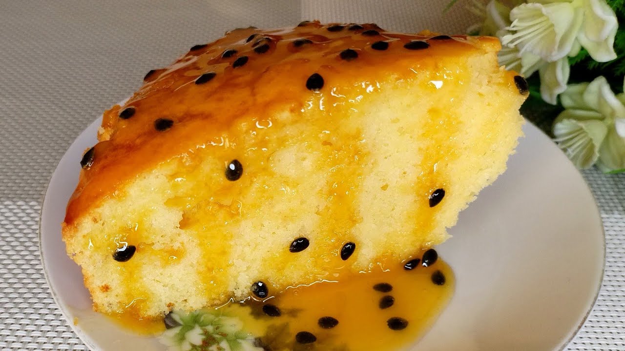 Easy Passion & Lemon Drizzle Cake Recipe | Tangy & Moist Citrus Cake! Simple And Delicious Treat!