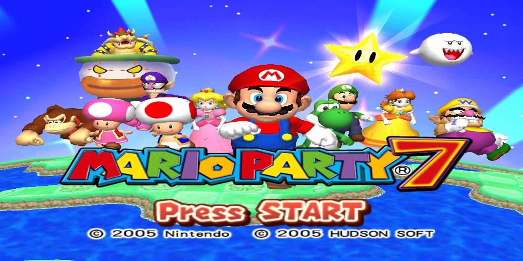 Mario Party 7 Title Screen
