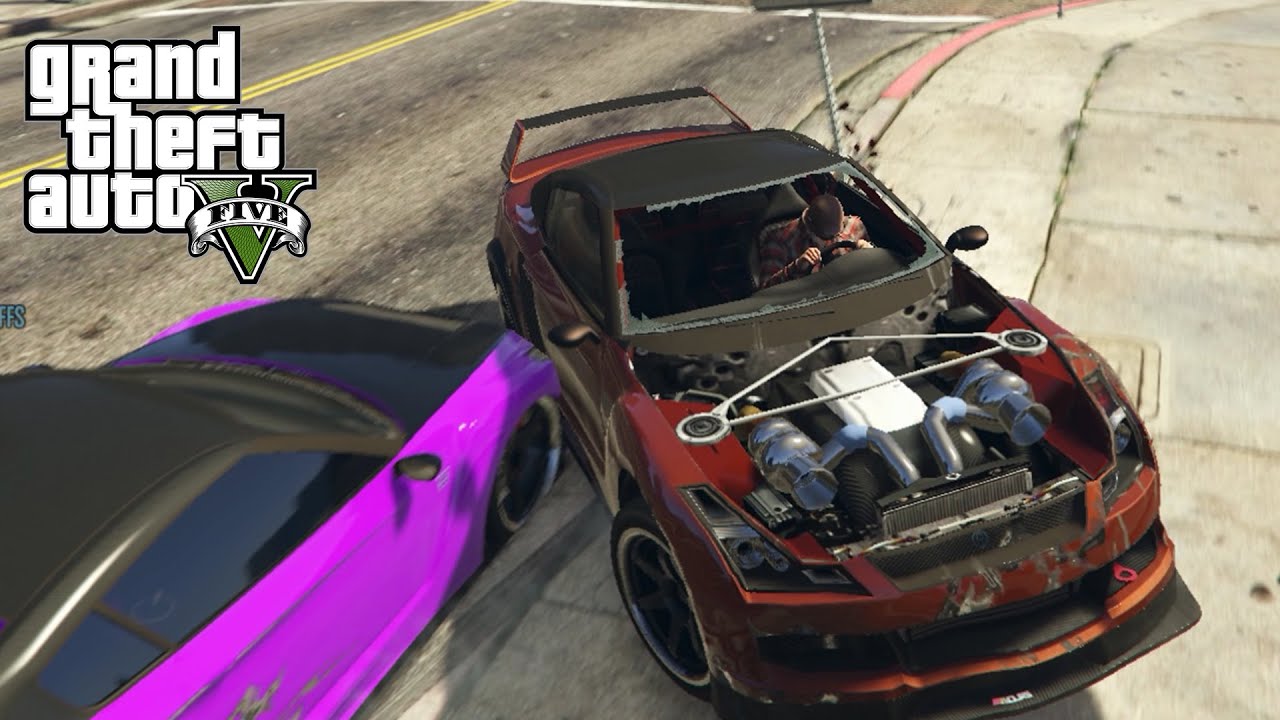 GTA 5 Funny Moments - Rage race & Skrik med SoftisFFS, Chris Whippit & figgehn [montage]