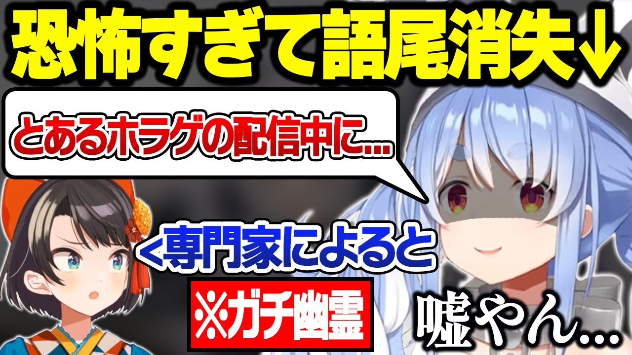 配信中に起きた怪奇現象についてガチで幽霊がいた事がわかり語尾を忘れてしまうぺこらｗ【大空スバル/兎田ぺこら/大神ミオ/ホロライブ/切り抜き】