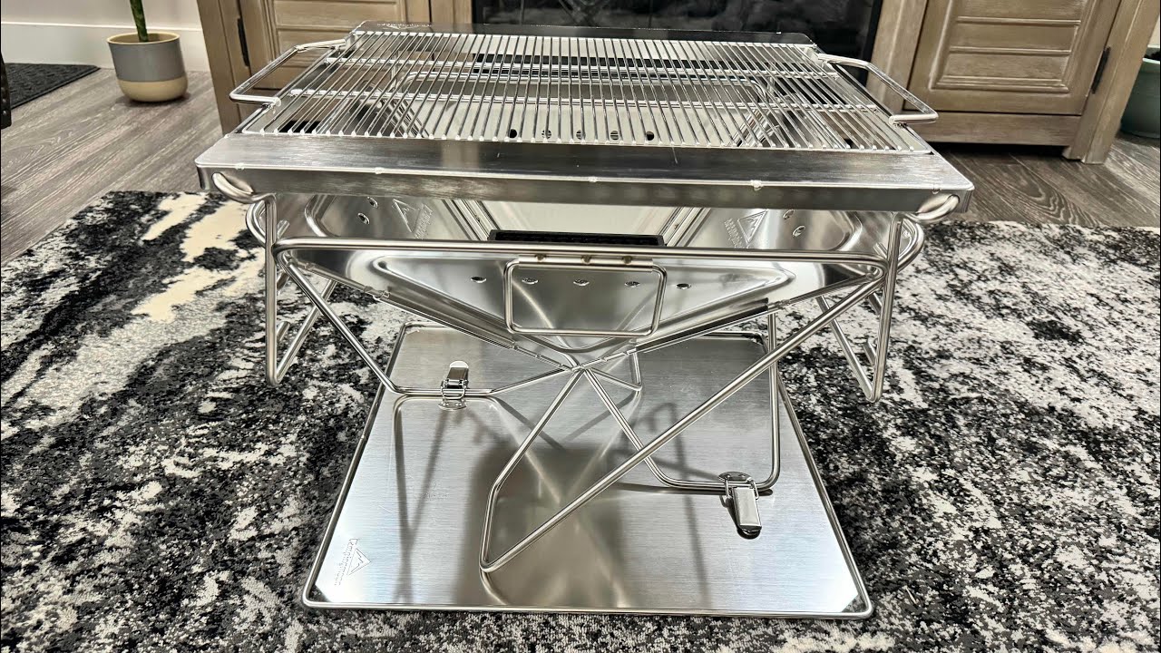 Unboxing Campingmoon Portable Fire pit and Grill MT-055