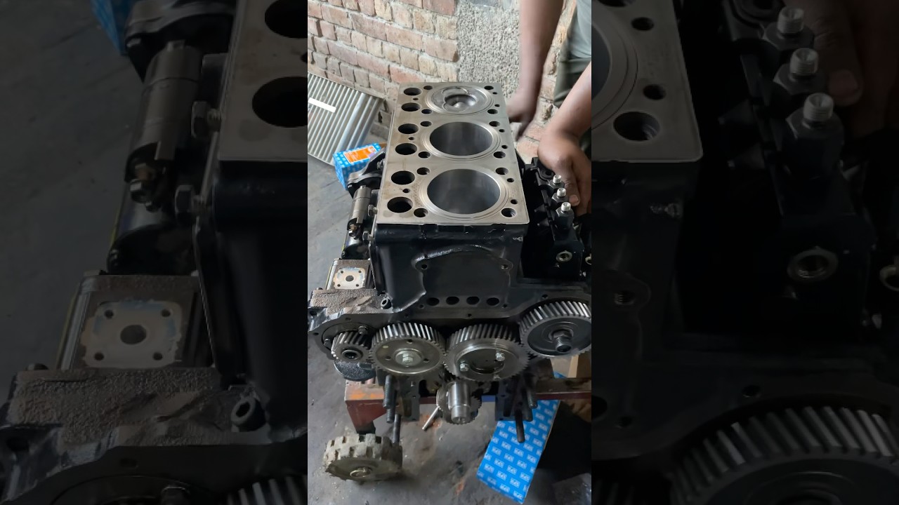 How to Rebuild a tractor Engine #kubota #holland #johndeere #tractor #tractorrepair #automobile