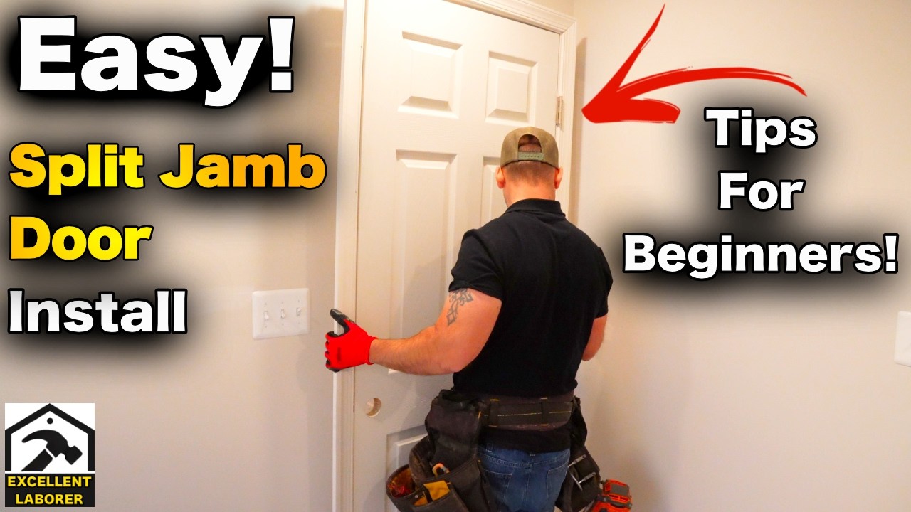 How To Install a Split Jamb Pre-Hung Interior Door | FOR BEGINNERS!