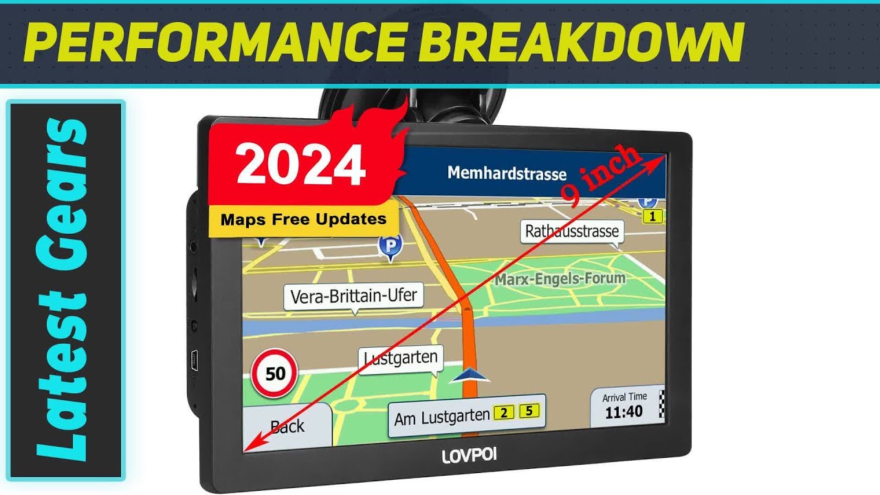 LOVPOI 9 Inch Trucker GPS: Your Ultimate Navigation Companion for Truck Drivers in 2024