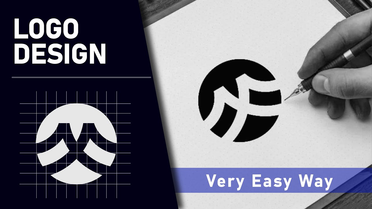 Modern Professional logo design illustrator tutorial
