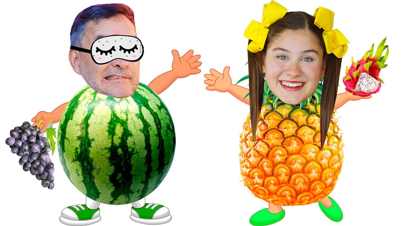 MILENINHA ОБУЧАЕТ ФРУКТАМ НА АНГЛИЙСКОМ ЯЗЫКЕ - FRUIT CHALLENGE - Учите фрукты с Fruit Challenge