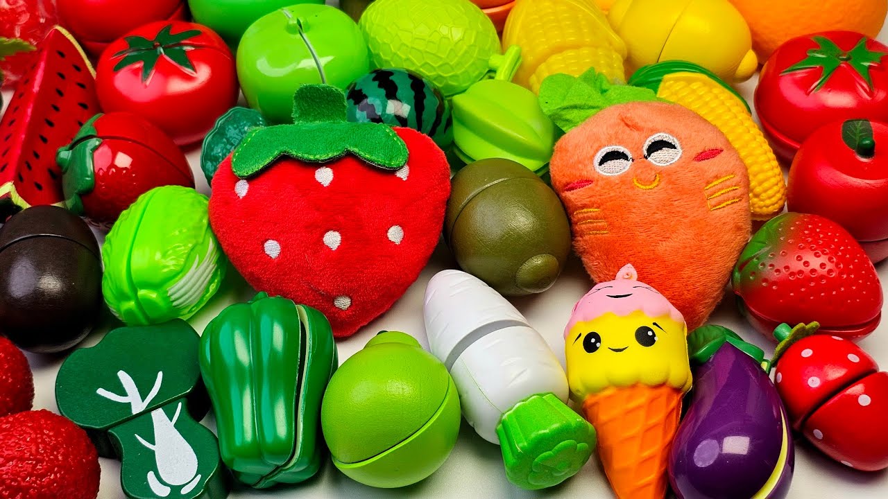 ASMR おままごと トントン♪プラスチック おもちゃ 野菜 カット音 Plastic Toy Vegetable Cutting ASMR