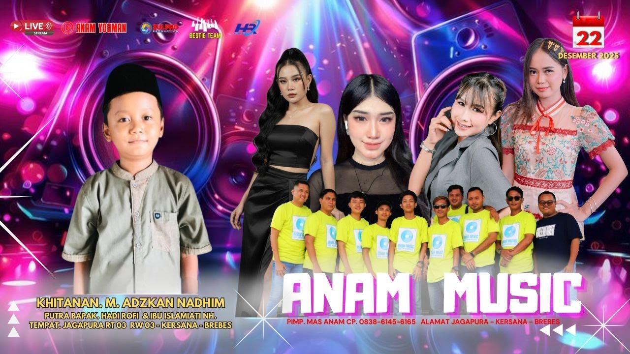 LIVE STREMING  /// LIVE ANAM MUSIC /// 22 DESEMBER  2025